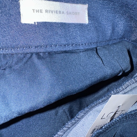 LOFT Blue Bermuda Shorts Tailored Fit - Picture 7 of 8